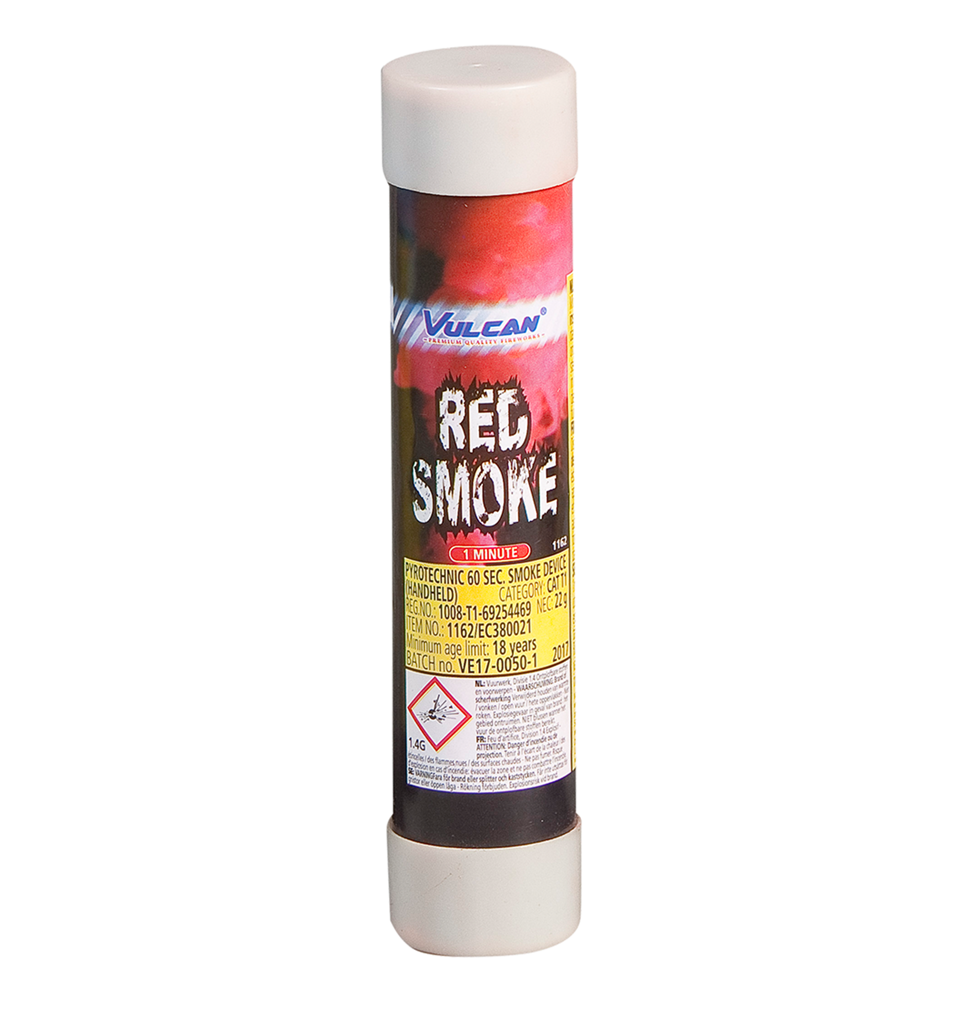 80021 Smoke Device Red Rode Rook Met Strijkkop Rode Rookfakkel Vulcan Europe Red Smoke