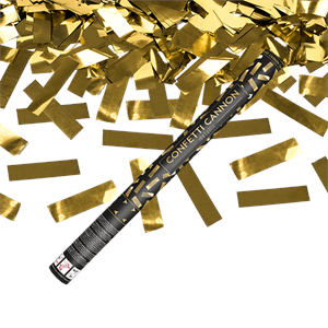 6239 Confetti Cannon 60Cm Gold Foil + Effect Handshooter Confetti Goud Gouden Confetti Confettikanon T&T Fireworks