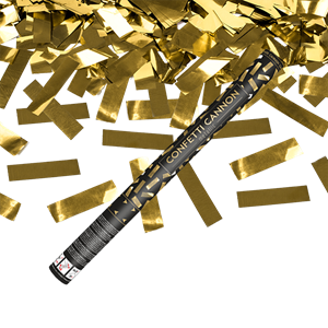 6239 Confetti Cannon 60Cm Gold Foil + Effect Handshooter Confetti Goud Gouden Confetti Confettikanon T&T Fireworks
