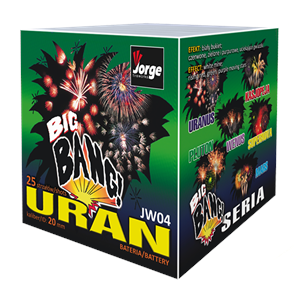 JW04 Uran Big Bang Serie Jorge Fireworks Jorge Fajerwerki Stil Vuurwerk Diervriendelijk Vuurwerk Low Noise Fireworks T&T Fireworks