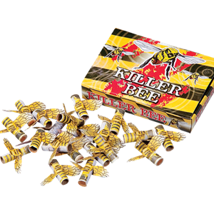 1143 Killerbee Bijen Bijtjes Vliegende Bijtjes Killerbees Vuurwerk Bees Klein Vuurwerk Junior Vuurwerk Spinning Bees Spinnende Bijen Vulcan Europe T&T Fireworks