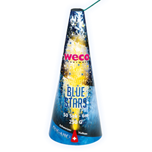 4253 Bugano Blue Stars Weco Fountains Fonteinen Stil Vuurwerk Diervriendelijk Vuurwerk Vuurwerkfontein T&T Fireworks